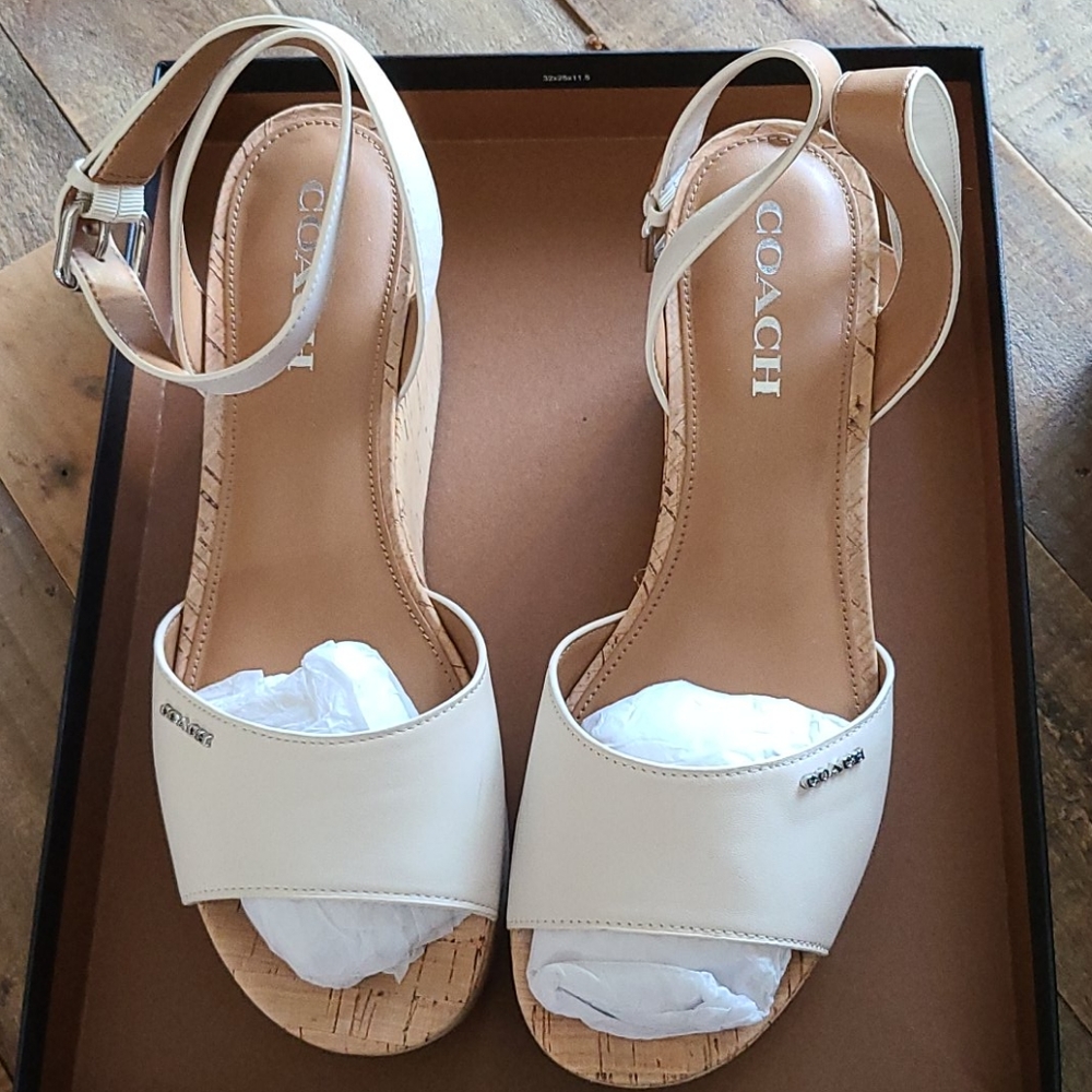 Coach wedge sandals